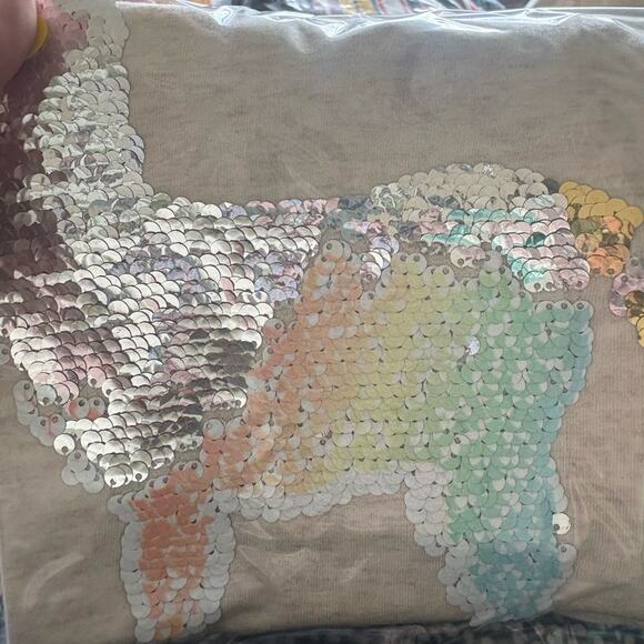NWT gap girls llama sequin t shirt with flipable sequins - Picture 4 of 4